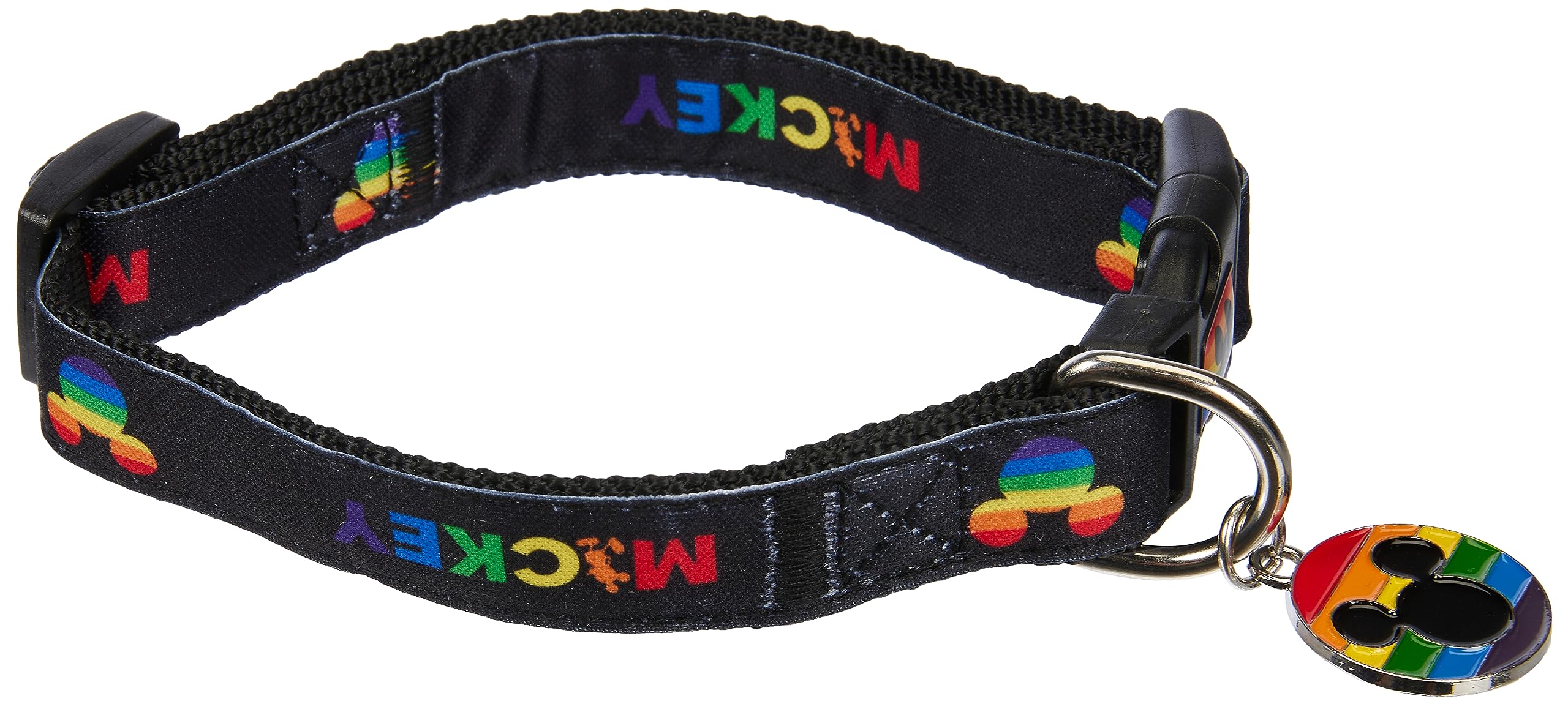 CERDÁ LIFE'S LITTLE MOMENTS - For Fan Pets | Disney Pride Dog Collar Medium Dogs - Official Disney Licensed, multicoloured