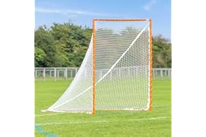 NET WORLD SPORTS Forza 6' x 6' Regulation Backyard Lacrosse Goal Post | Heavy Duty Lacrosse Net with Steel Frame | Single or Pair