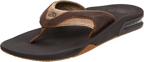 reef leather fanning flip flops
