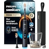 Philips Sonicare Next-Gen DiamondClean 9900 Prestige Electric Toothbrush | Sonic Toothbrush, SenseIQ, Smart Coverage Feedback, Smart Pressure Feedback, 24 Settings, 14-Day Battery , Black, HX9834/92