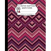2:3 Ratio Knitting Graph Paper: I Love Cats And Knitting: Knitter's Graph Paper For Designing Charts For New Patterns. Knitted Fabric Zig Zag Like Pattern Cover.