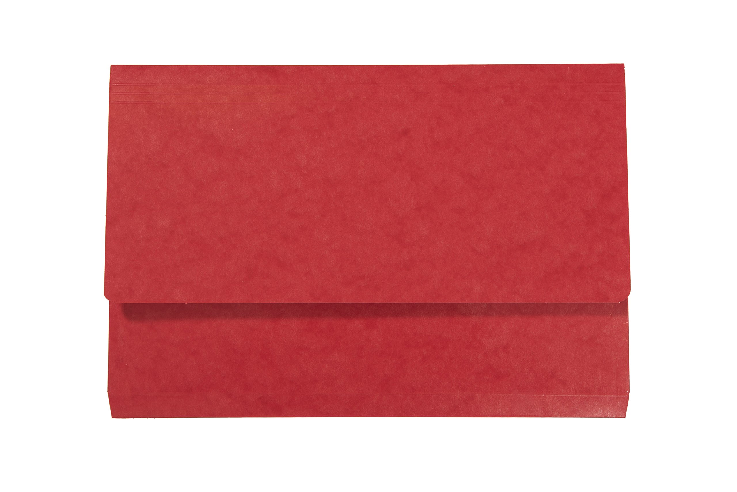 Exacompta Iderama Document Wallets, 265gsm, Foolscap - Red, Pack of 10