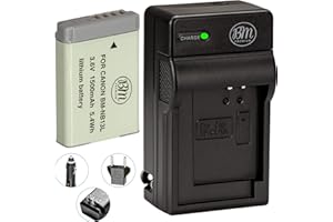 BM Premium NB-13L Battery and Battery Charger for Canon PowerShot SX740 HS, G1 X Mark III, G5 X, G5 X Mark II, G7 X, G7 X Mark II, G7 X Mark III, G9 X, G9 X Mark II, SX620 HS, SX720 HS Digital Cameras