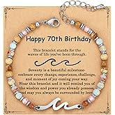 AryaHozel Wave Bracelets for Women, Valentine's Day Gifts for Her, Jewelry Gift for Best Friend, Sister, Mom, Daughter | 21st 30th 40th 50th 60th 70th Birthday Gifts for Women