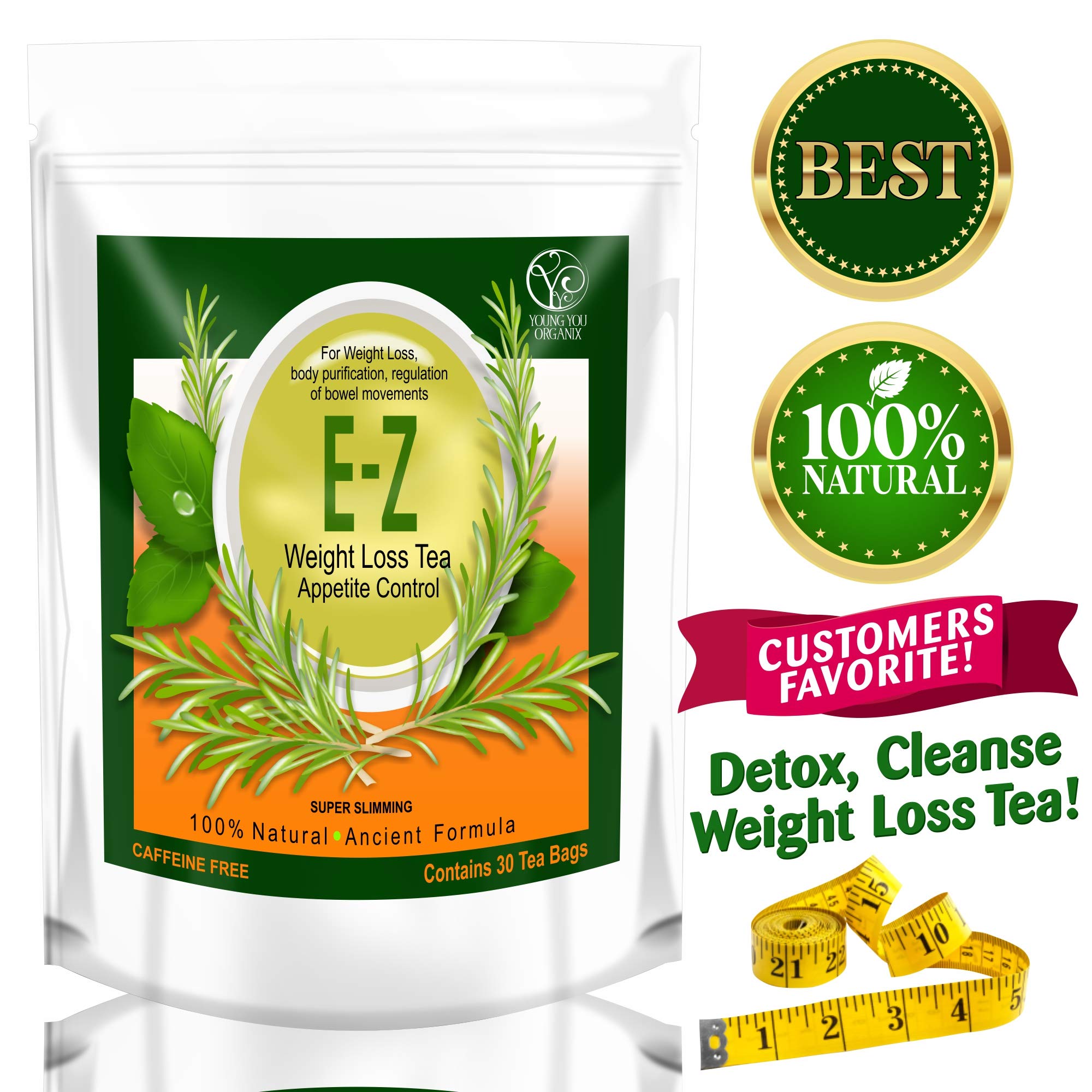 EZ WEIGHT LOSS DETOX TEA BELLY FAT APPETITE CONTROL BODY CLEANSE