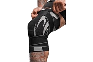 Anaconda Fightwear Knee Brace - Compression Support Sleeve with Gel Pad for Shock Absorption and Joint Health - Adjustable Fi