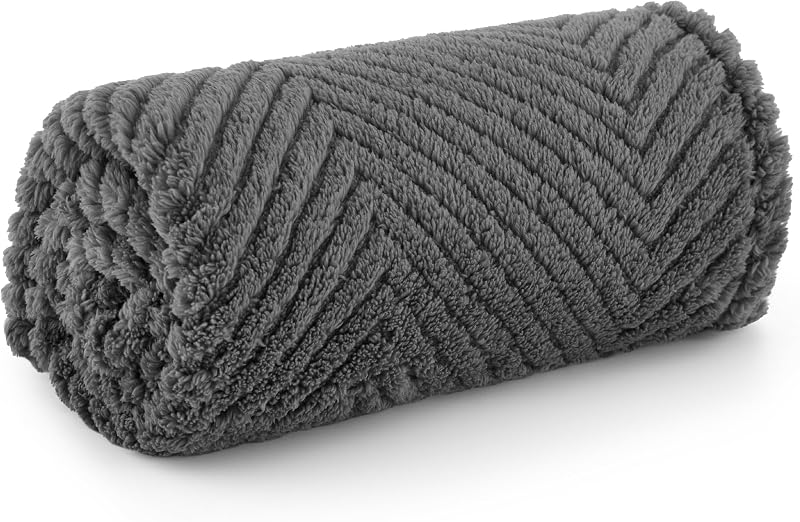 Bedsure Extra Large Dog Blanket 203x152 cm Dark Grey Fleece