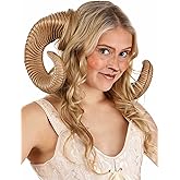 Ram Horns for Adults - Lightweight Adjustable Costume Horns