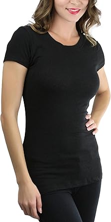 black muscle fit t shirt