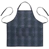 Plus Size Hair Stylist Apron for Women - Extra Large Salon Apron XL/XXL, Oversized Comfortable Fit - Stylish Extra Wide Aprons for Nail Technicians, Make-up Artists and Estheticians, Black Leopard