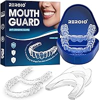 REROIO Mouth guard for Grinding Teeth, Comfortable Night Guard for Grinding Teeth, Perfect fit Anti Grinding Mouthguard for A