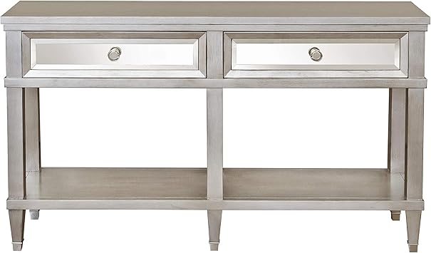 Amazon Com Pulaski 2 Drawer Mirrored Front Entryway Console In