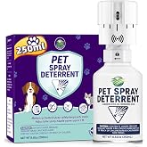 Cat Spray Deterrent System [8.82Oz &amp; 1 Pack], Automatic Cat Deterrent Spray | Motion Activated Pet Deterrent Spray System for Cats &amp; Dogs Odorless Pet Deterrent, Friendly &amp; Safe Up to 3 Feet Away White