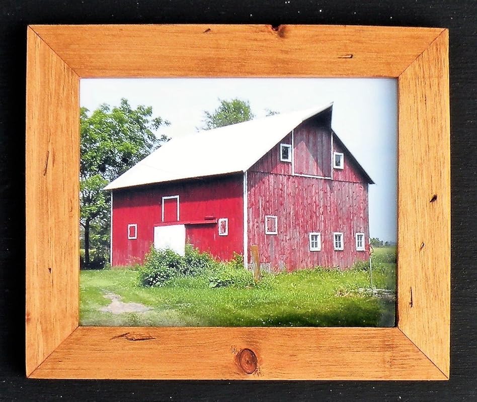 Barn Photographs In Handmade Frame, Original Iowa Barn
