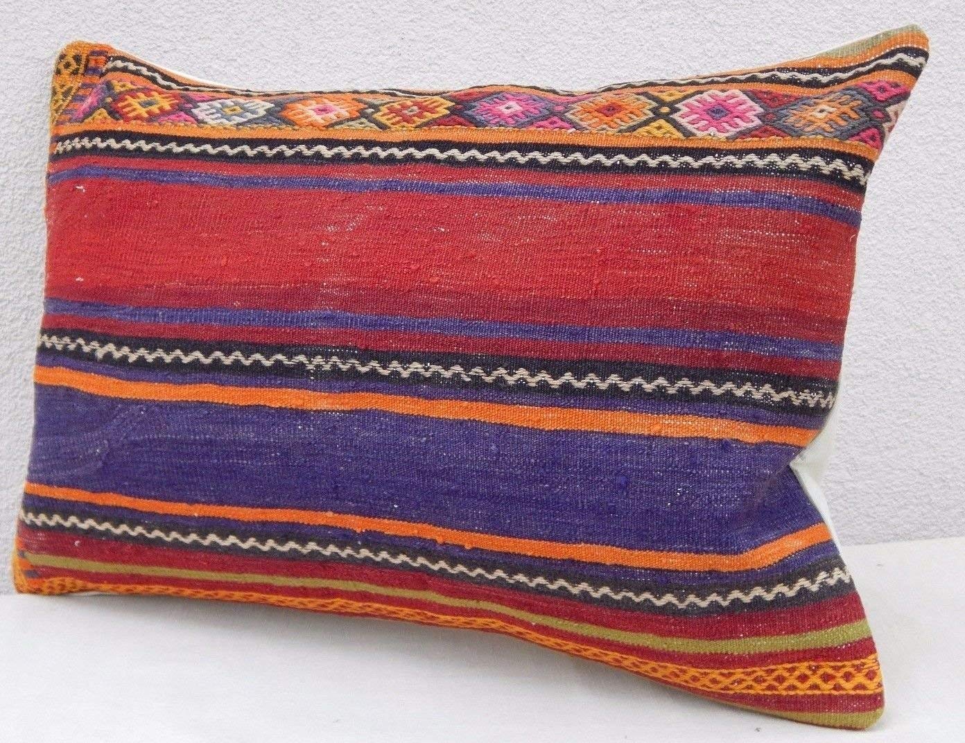Amazon Com Unique Large Kilim Lumbar Pillow Case Bohemian Shabby