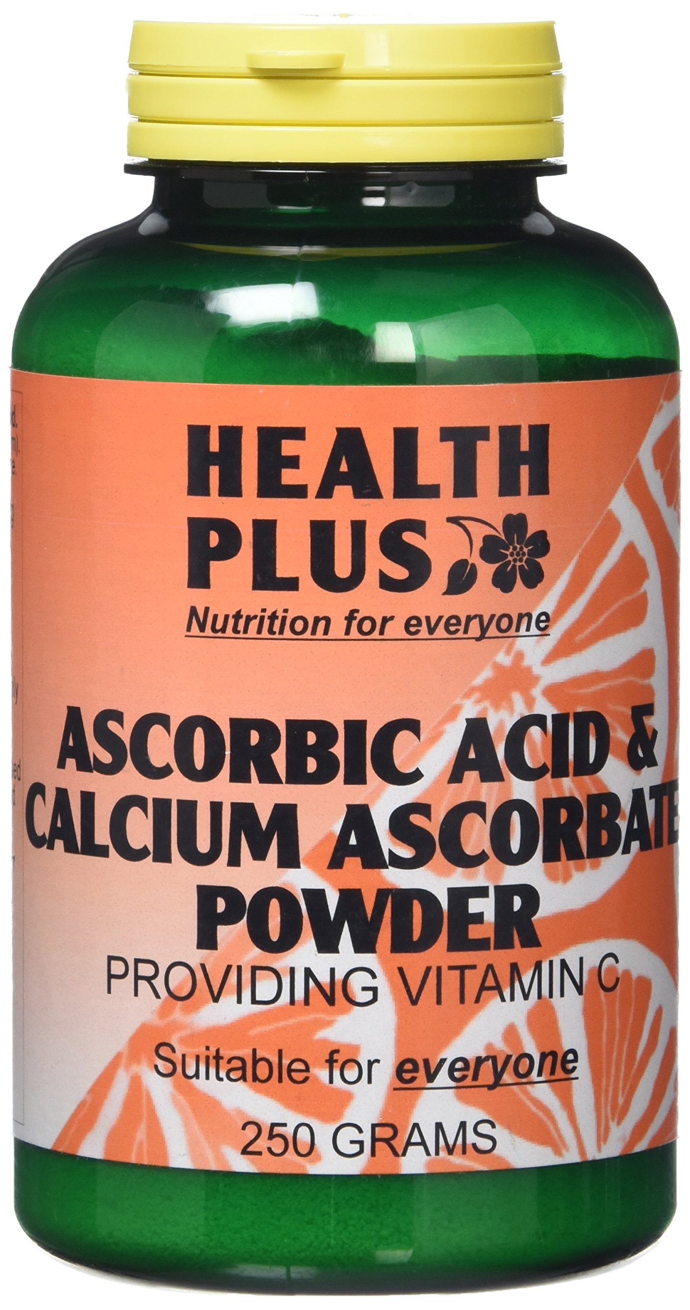 Health Plus Ascorbic Acid & Calcium Ascorbate Powder Vitamin C Supplement - 250g