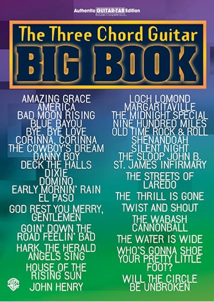 Amazon Com The Three Chord Guitar Big Book Easy Guitar Guitar Big Book Series Alfred Music Books