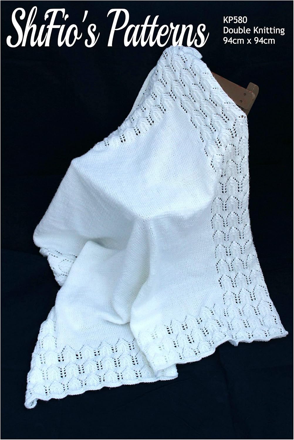 Knitting Pattern for Babies Shawl, Baby Afghan Pattern, Baby Blanket