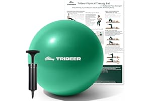 Trideer Exercise Balls Physical Therapy, 9 Inch Pilates Ball Between Knees for Physical Therapy, Mini Exercise Ball - Yoga Ba