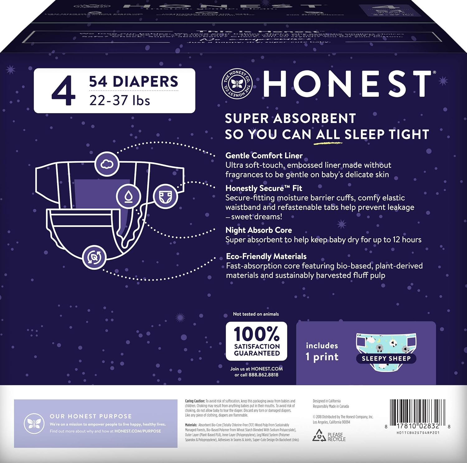 honest company overnight diapers size 4