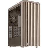 ASUS ProArt PA401 Wood Edition Beige ATX PC case with Tempered Glass Side Panel; Supports GPUs up to 315mm, 240mm Radiator, 160x32mm Fans, Power/Reset Lock, Detachable PSU Bracket, 2 Year Warranty