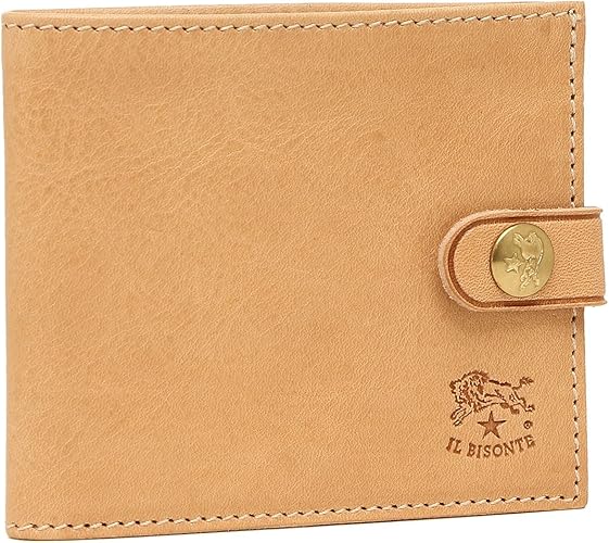 Amazon イルビゾンテ 財布 Il Bisonte C1007 P 1 メンズ 二つ折り財布 無地 Natural 並行輸入品 財布