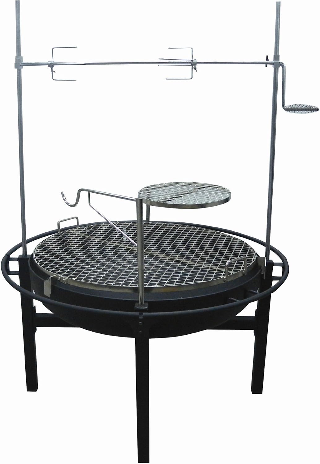 bluegrass living fire pit table on Amazon Com Rancher Fire Pit Charcoal Grill With Rotisserie 31 Inch Freestanding Grills Garden Outdoor