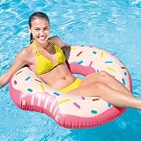 Intex 56265NP 59265 Inflatable Donut Pink 107 x 99 cm Aqua Pool Float view 9