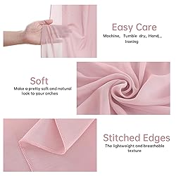 Wedding Arch Draping Fabric 2 Panels 18Ft Dusty
