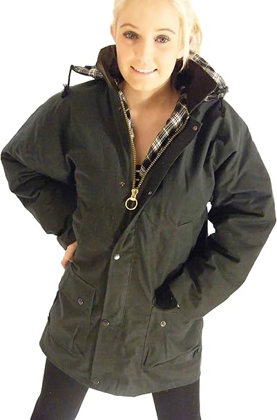 Brand New Kids Wax Cotton Padded Country wear Jacket Coat Blue /& Green