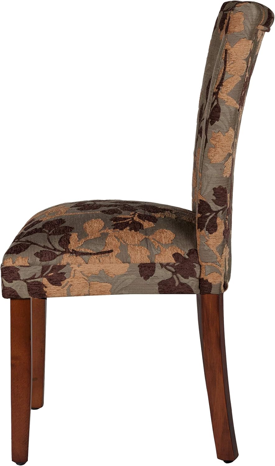 HomePop Parsons Classic Upholstered Accent Dining Chair, Single Pack, Brown Sage Leaf - Chairs