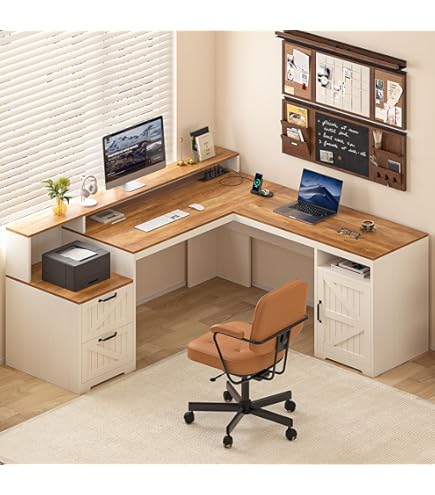 Benzara L Shaped Computer Desk