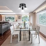 Ketom Rotatable 3 Way Black GU10 Ceiling Spotlight Round Chasis view 7