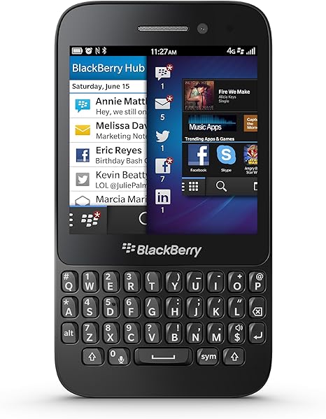 Amazon Blackberry Q5 Black 黒 ブラック Rfs121lw Simフリー 海外携帯 スマートフォン本体 通販
