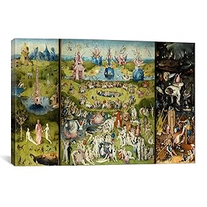 iCanvasART 1157 The Garden of Earthly Delights 1504 Canvas Print, 26" x 0.75" x 40"