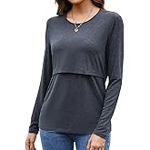 Sosolism Women's Maternity Nursing Tops for Breastfeeding Shirt