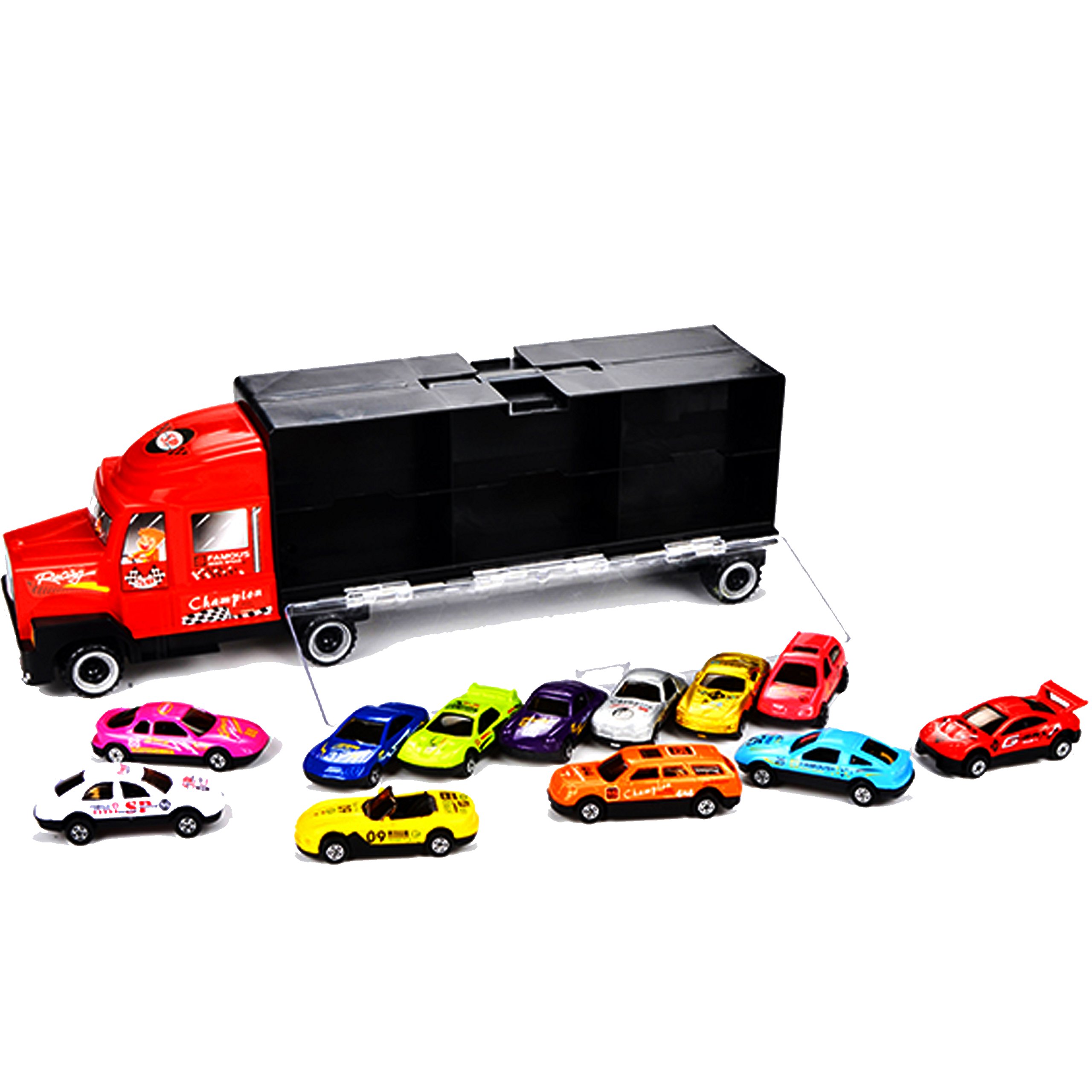 Mua Transport Car Carrier Truck Toy with 12 diecast Cars trên Amazon
