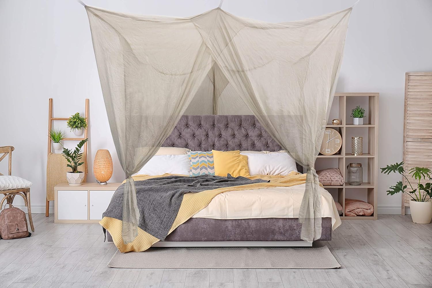 Blocsilver New Spacious Design EMF Protection EMF Shielding Bed Canopy