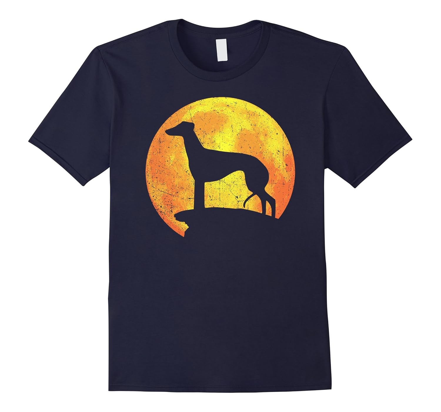 GREYHOUND Dog Orange Halloween Costume Vintage T-shirt-ANZ