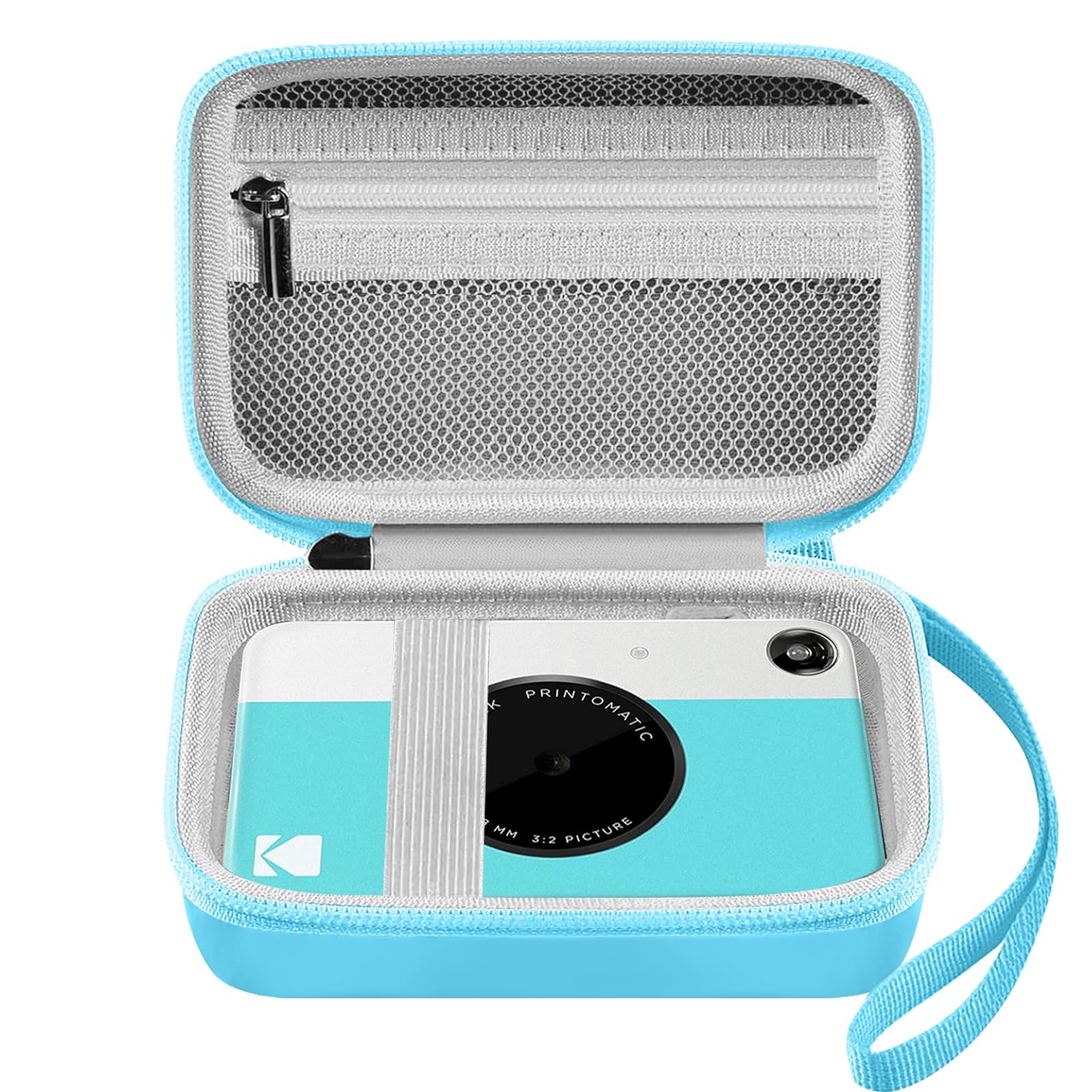 Leayjeen Digital Cameras Case Compatible for Kodak Printomatic Digital Instant Print Camera/Step Instant Printer Hard Organizer/Sony DSCW830/Sevenat (case only) Blue