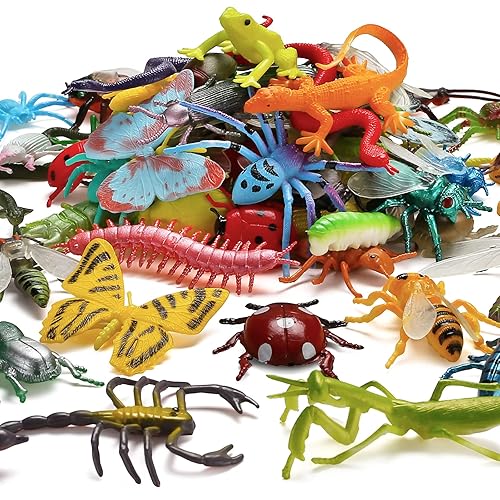 thumbnail image 2 of Fake Bugs 112PCS Realistic Plastic Insect Toys - Mini Bug Figurines For Kids Educational Play & Party Favors Educational Bug Toys For Kids 2 of 10