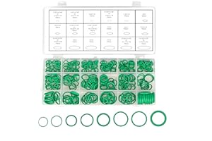 YUQGAOP 270 Pcs Car Air Conditioning O Ring Kit, Seal Rubber O-Rings Assortment O-Ring Assortment Set for Car Repair, Plumbing, Air or Gas Connections