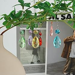 10pcs Crystal Sun Catcher, 38mm Hanging Clear