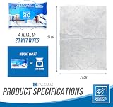 TDBS Wet Floor Cleaning Wipes 20 Pack for Flat Mops Flash Mop Compatible view 2