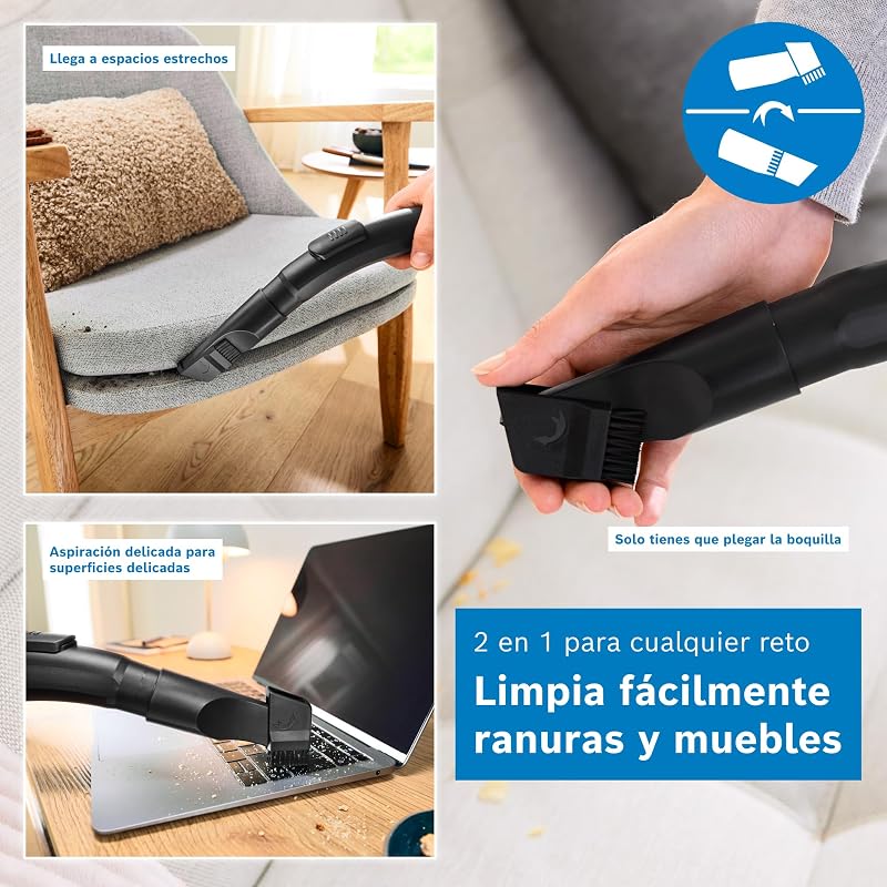 Aspirador Sem Saco Série 2, Leve e Compacto, BGS05AM, Azul
