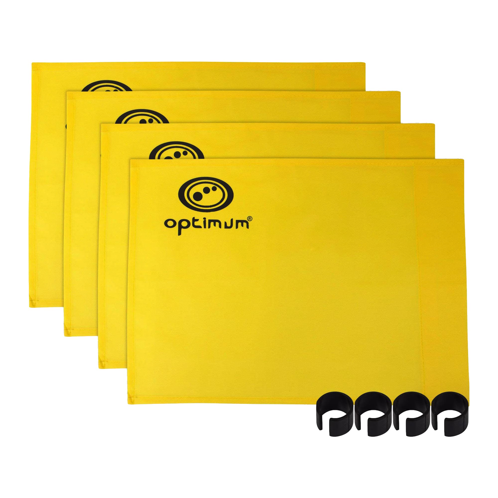 Optimum Training Corner Flag Pack Of 4 - Yellow