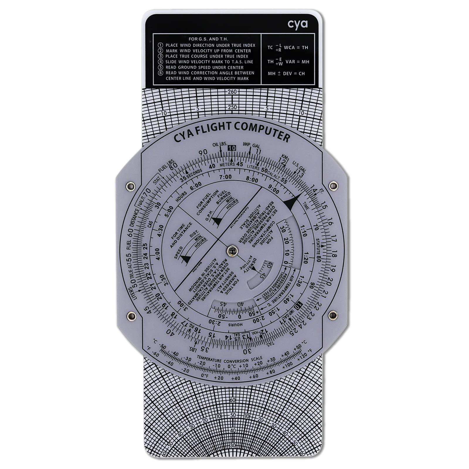 E6B Plactics Flight Computer Aviation Plotter Circular Slide Rule Used in Aviation Flight Training