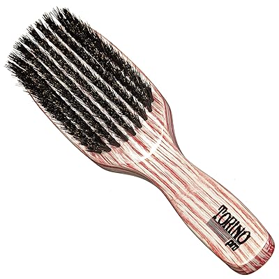 Torino Pro Medium Brush #2010- 9 row Medium Bristles hair brush for men -100% medium boar bristles - Great for wolfing and Connections for 360 Waves - Great for vertical brushing