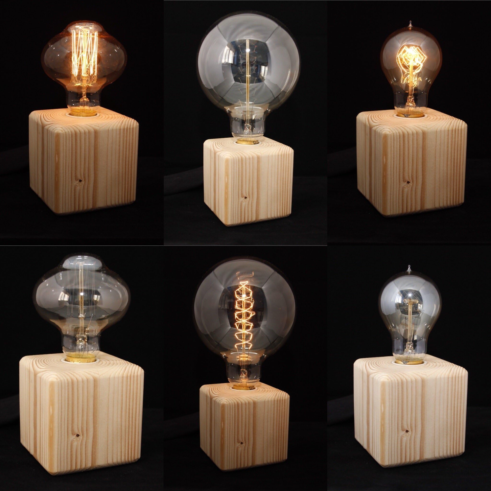 Retro Cube Lamp - Chose Your Bulb FREE POSTAGE