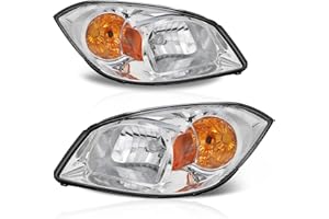 ALZIRIA Headlight Assembly Compatible with 2005 2006 2007 2008 2009 2010 05 06 07 08 09 10 2005-2010 Chevrolet Chevy Cobalt/2005-2006 Pontiac Pursuit/2007-2009 Pontiac G5